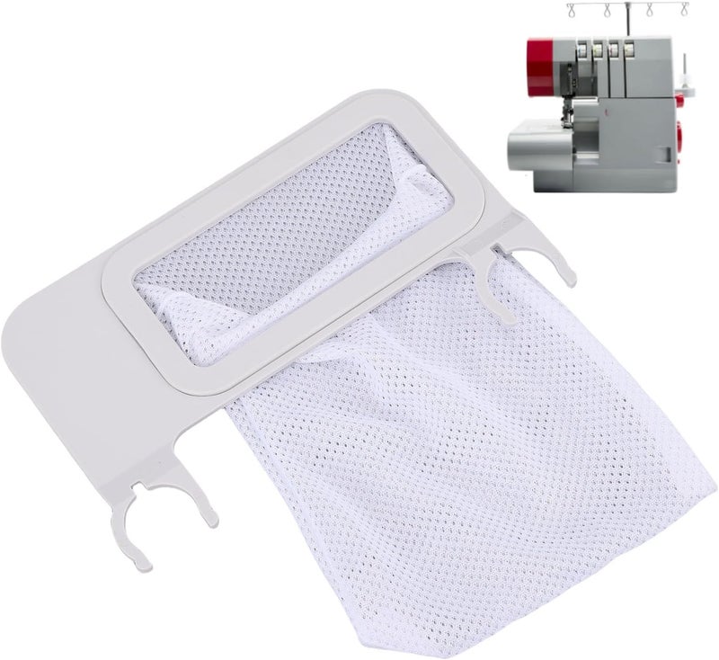 Fockety Overlocker Serger Scrap Trim Catcher and Pad, Serger with Detachable Bag, Waste Collector for 14CG744 14CG754 14HD854 Sewing Machine Serger Trim Collector - Image 1